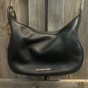 Michael kors black and gold purse
